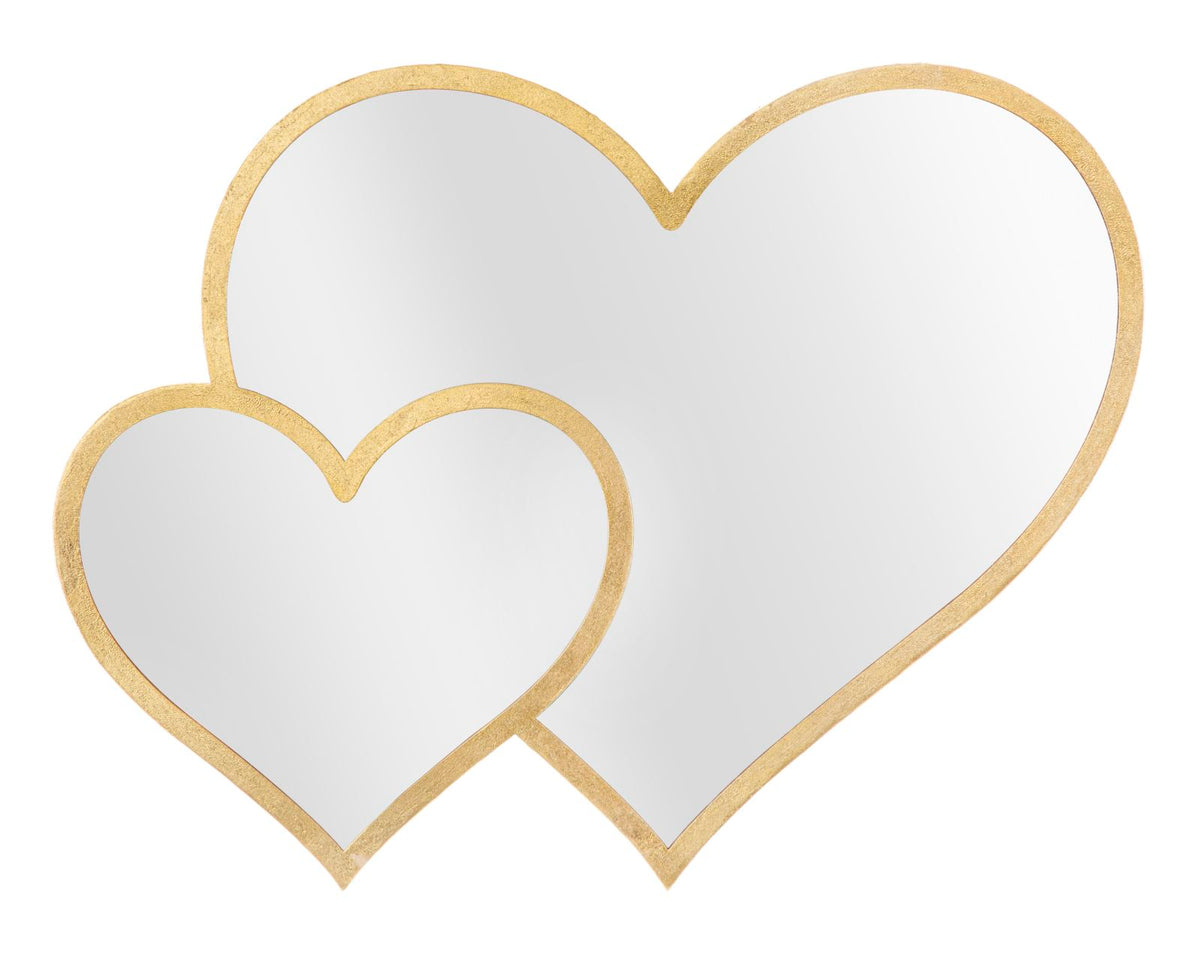 Specchio Glam Doppio Cuore cm 65x2x50