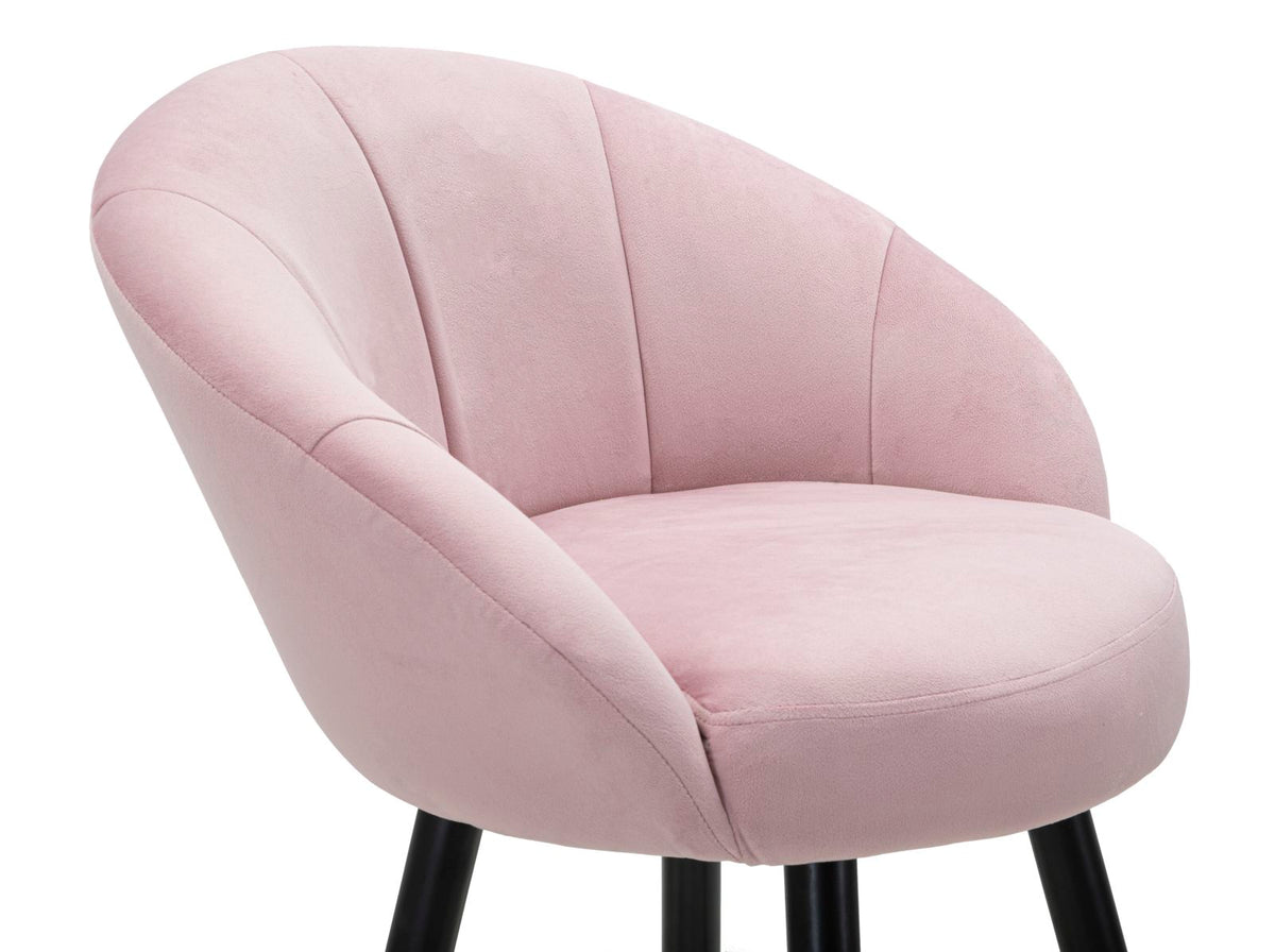 Sgabello Bar Elegante Prague Rosa 55x56x104 cm