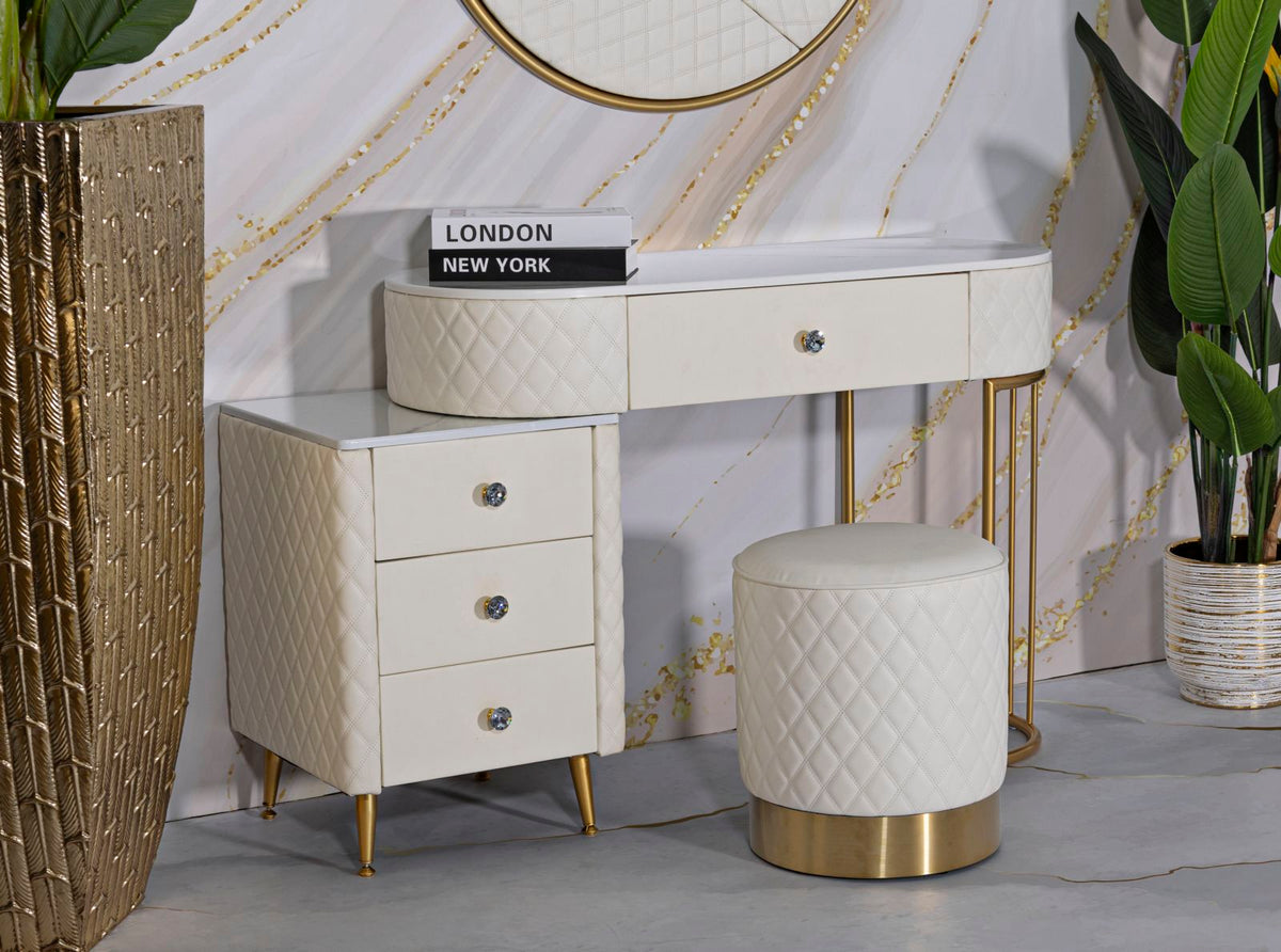 Puff Bianco Rotondo Sharon CM Ø36X39