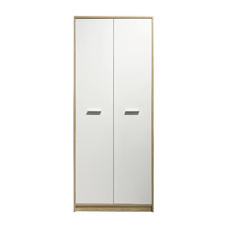 Armadio 2 ante rovere sonoma bianco