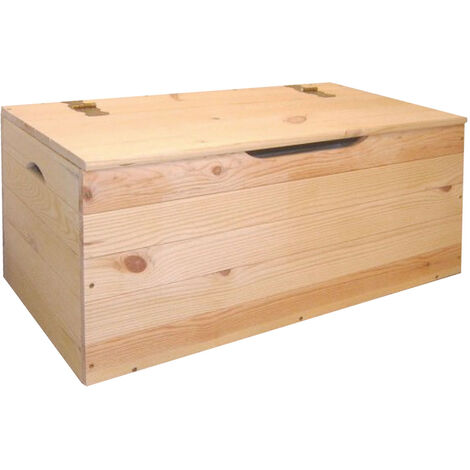 Cassapanca baule in legno massello