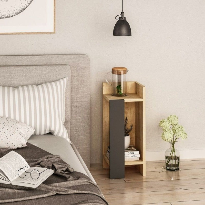 Tavolino comodino di design 27x25x60h versione Destra e Sinistra