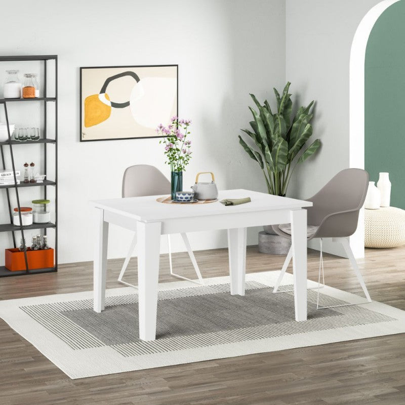 Tavolo allungabile bianco 120x80 cm