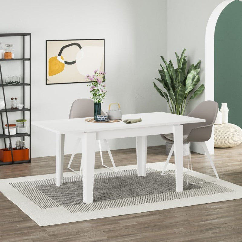 Tavolo allungabile bianco 120x80 cm