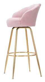 Sgabello Bar Vienna Rosa Cm 55X53X110