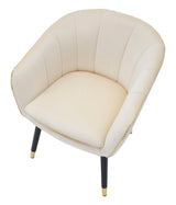 POLTRONA PARIS IN TESSUTO IMBOTTITO CON RIFINITURE DORATE E GAMBE IN LEGNO NERO CM 62X58X78