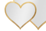 Specchio Glam Doppio Cuore cm 65x2x50