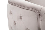 POLTRONA BUCAREST IN VELLUTO CON PIEDI IN METALLO DORATO  CM 76X74X73