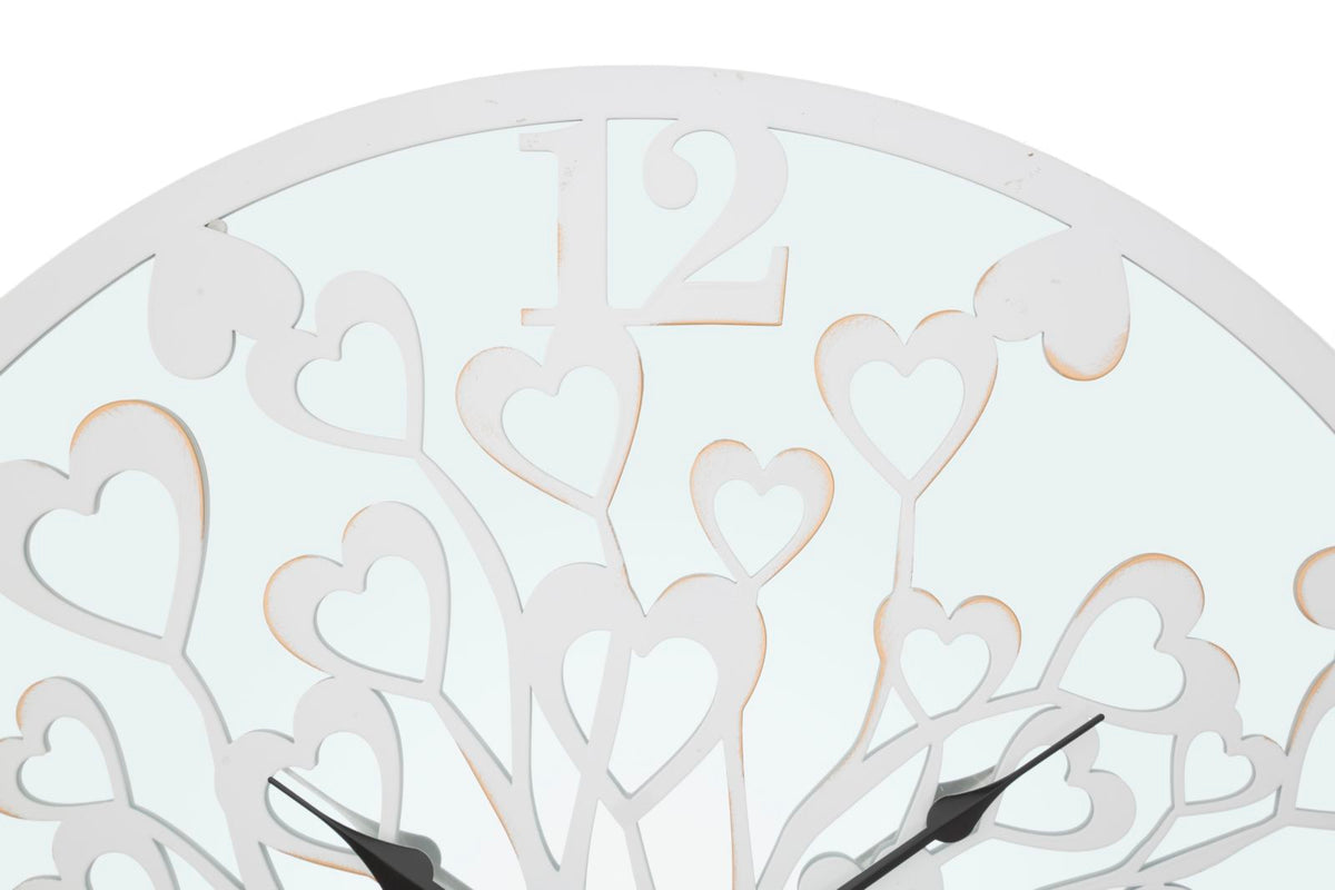 Orologio Da Muro White Heart/Tree Cm Ø 55X4,5