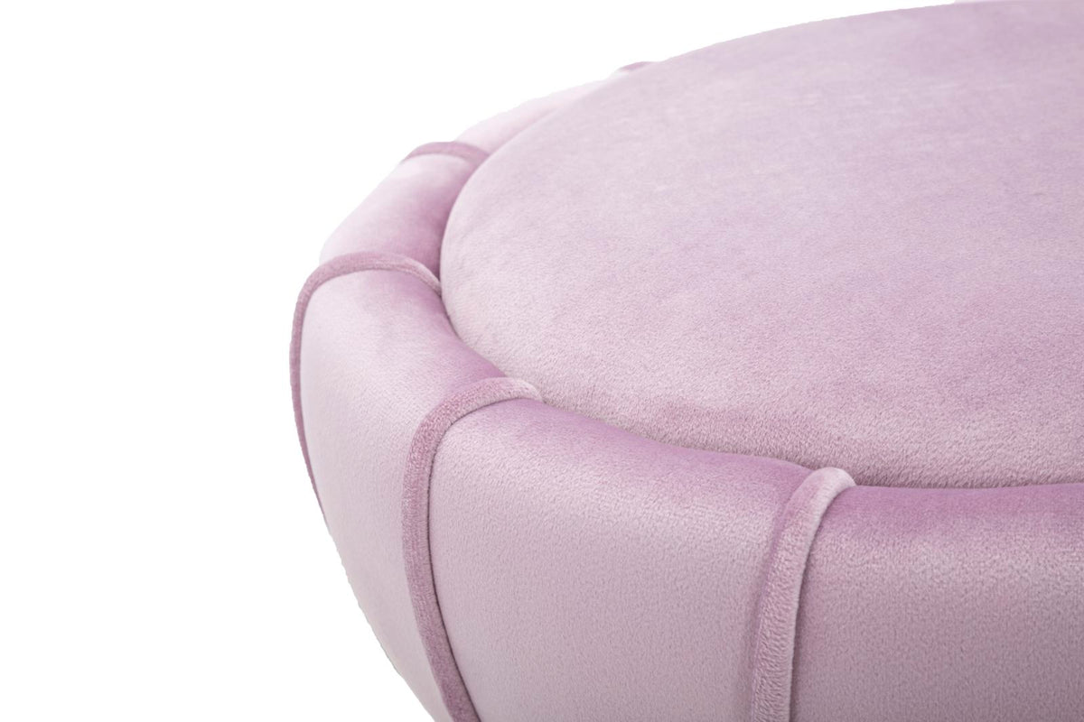 Sgabello Flower cm Rosa cm ø 40x44
