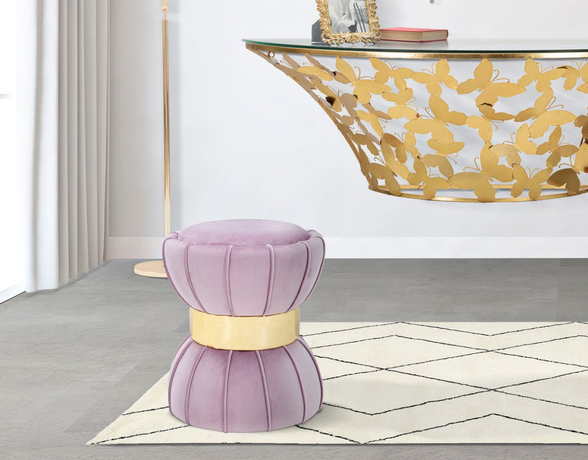 Sgabello Flower cm Rosa cm ø 40x44