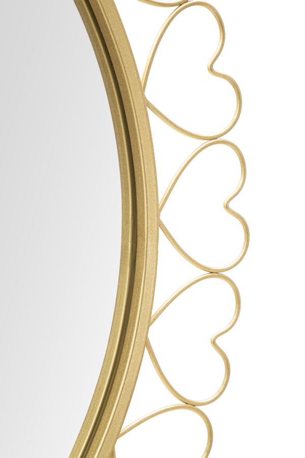 Specchio Rotondo da Parete Hearts cm ø 80x2,5