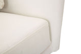 POLTRONA KIEV IN TESSUTO  IMBOTTITO CON PIEDI IN METALLO DORATO CM 88X77X74