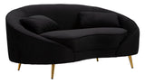 Divano 3 Posti Oslo Con cuscini Nero Cm 185X84X68