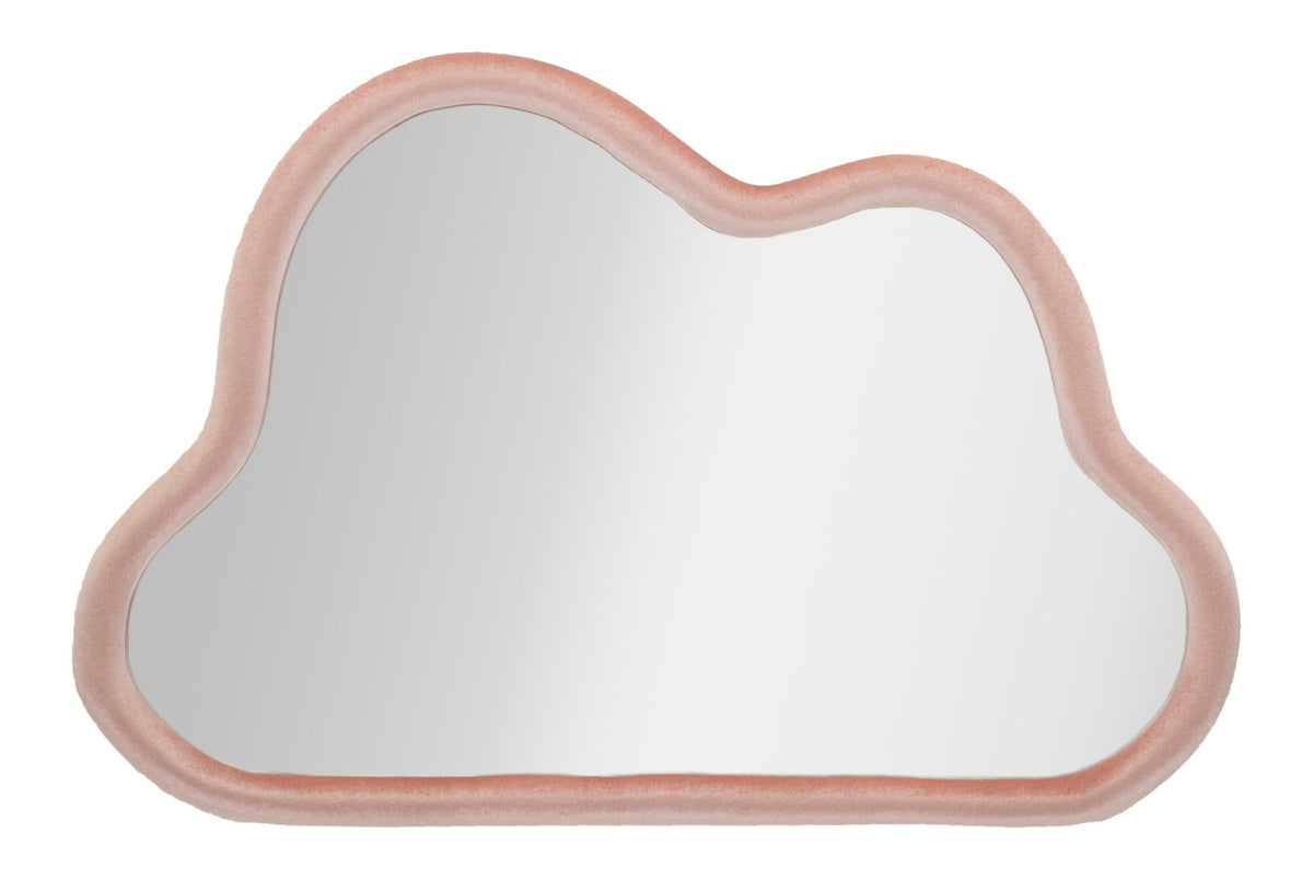 Specchio da Muro Cloud Velluto Rosa