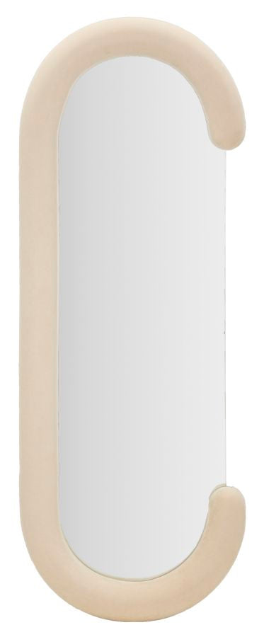 Specchio Da Muro Chantal Velluto Cm 60X7X160