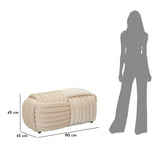 Panca Softy Crema Cm 90X45X45