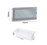 Faretto segnapasso da incasso – Attacco lampadina E27 – Potenza max 60W – Impermeabile IP54 – Ideale per esterni, scale, vialetti, giardini e garage