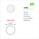 Fari Slim a Led da incasso per cartongesso Led da 24/18/12/6W