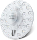 Modulo a Led tondo 12Watt con calamite per la sostituzione e conversione delle plafoniere con Neon circolare, alogene e con tradizionali portalampada, trasforma la vostra plafoniera in una a LED senza opere murarie.