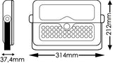 Faretto/Proiettore ad Energia Solare Led 10W - 1150Lumen 5-in-1 Multifunzionale