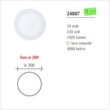 Fari Slim a Led da incasso per cartongesso Led da 24/18/12/6W
