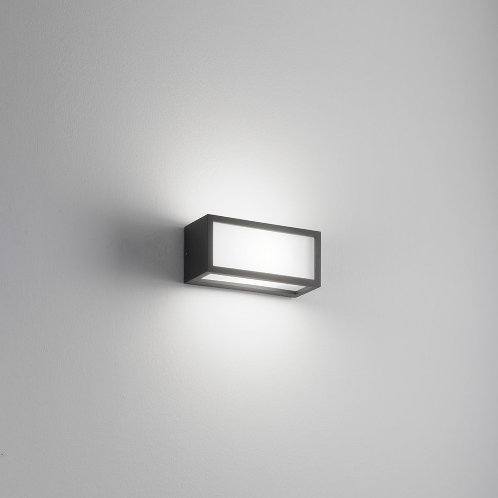 Applique lampada parete da esterno IP54 rettangolare moderna per facciata balcone terrazza