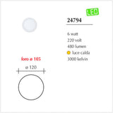 Fari Slim a Led da incasso per cartongesso Led da 24/18/12/6W
