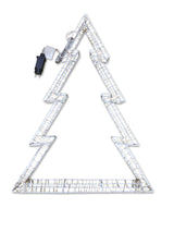 Albero Luminoso 3D con Led Bianco Caldo e Led Flash disponibile in 2 diverse dimensioni, pensato per poter essere appeso, ma spesso utilizzato anche d'appoggio - Idea regalo