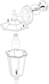 Applique da giardino Small - Lampada a parete per esterni