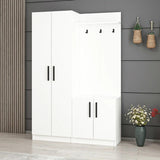 Armadio ingresso Dante con appendiabito colore bianco