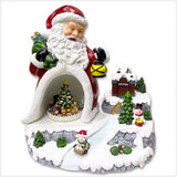 Carillon Villaggio Babbo Natale luci led e musica