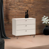 Cassettiera con 3 cassetti colore cashemere