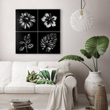 Cornice decorativa natura nero 40x40 cm