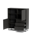 Credenza composta da 2 ante e 3 cassetti