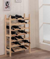 Cantinetta portabottiglie di vino realizzata in legno massello non verniciato Spessore 18mm