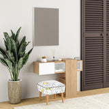 Ingresso rovere bianco con specchio