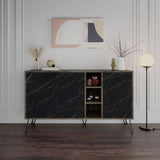 Madia da Interno 3 ante effetto marmo Misure  142x35,5x83h