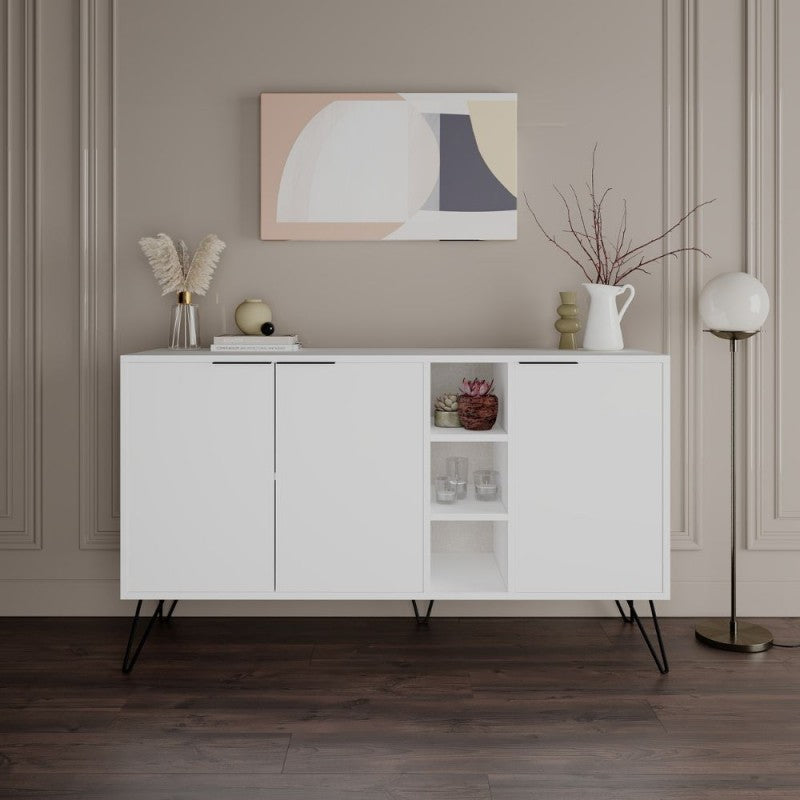 Madia da Interno 3 ante effetto marmo Misure  142x35,5x83h