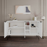 Madia da Interno 3 ante effetto marmo Misure  142x35,5x83h