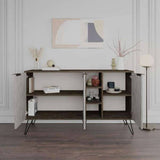 Madia da Interno 3 ante effetto marmo Misure  142x35,5x83h