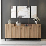 Madia composta da 4 ante noce 160x42x75h