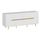 MADIA BIANCA 4 ANTE PARTICOLARI ORO 180X47X75H