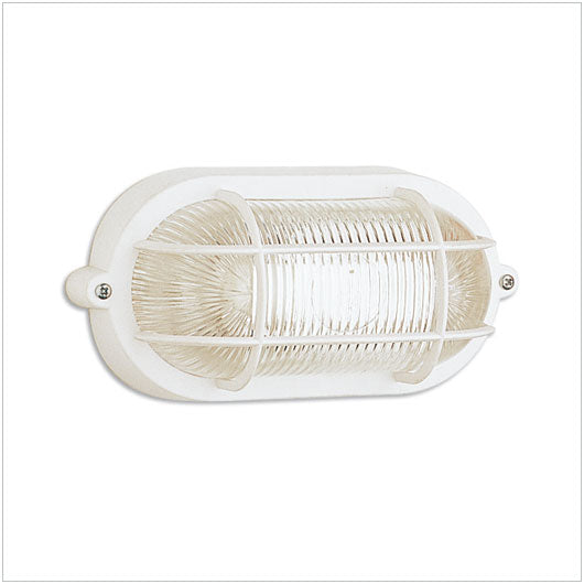 Plafoniera Taratruga Ovale con Griglia - Attacco lampadina E27 – 60W Max -Impermeabile IP44 - Ideale per montaggio all’esterno Serie Turtle