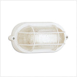 Plafoniera Taratruga Ovale con Griglia - Attacco lampadina E27 – 60W Max -Impermeabile IP44 - Ideale per montaggio all’esterno Serie Turtle