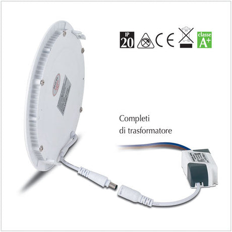 Fari Slim a Led da incasso per cartongesso Led da 24/18/12/6W