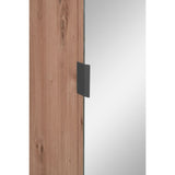 Mobile ingresso Medan cannettato con specchio e 4 ripiani interni