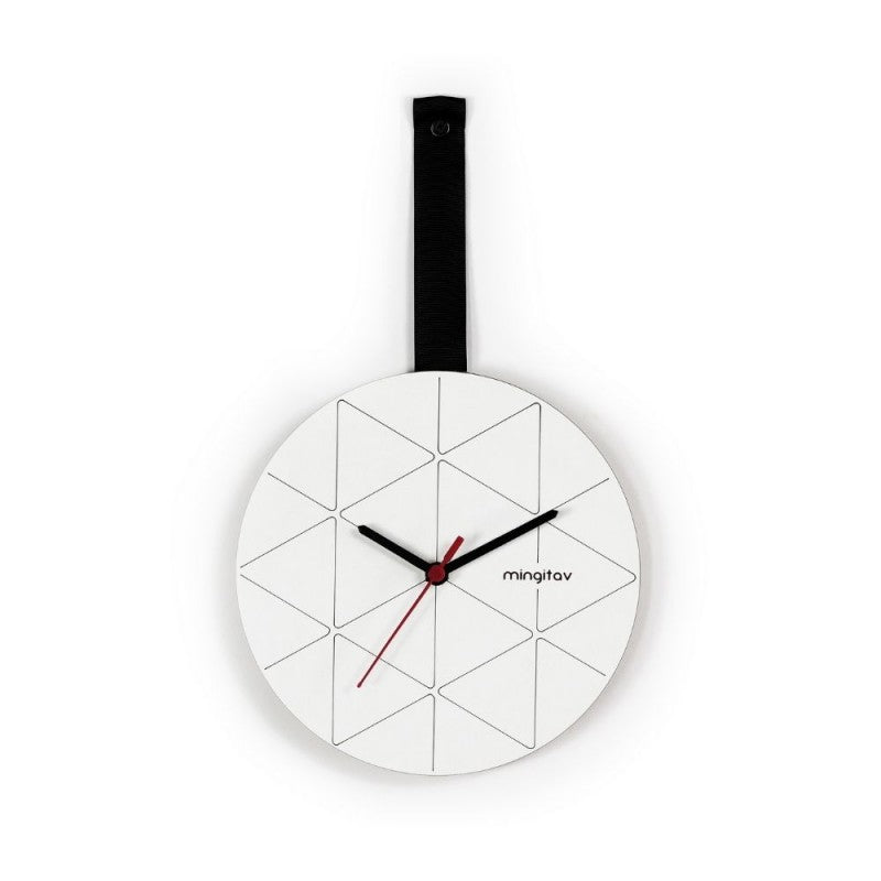 Orologio da parete nero e bianco