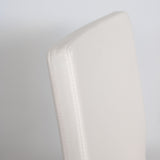 Sedia Aury gambe Antracite tipo volantis con cuscino in Similpelle