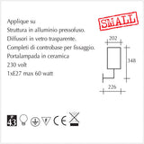 Applique da giardino - Lampada a parete per esterni - scheda tecnica